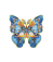 RoboTime Dřevěné puzzle Motýl Morpho Helena