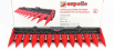 Ros-model Accessories Capello Corn Header Diamants Hs12 Foldable 1:32 Červená Šedá