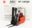 Ros-model Bt cargo B316 Carrello Elevatore Verticale - Vertical Order Picker 3 Wheels 1:23 Černá Oranžová