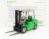 Ros-model Cesab M325 Carrello Elevatore Verticale - Vertical Order Picker 4 Wheels 1:23 Zelená Černá
