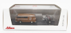 Schuco Barkas B1000 Van Werkstatt Service 1965 With Trailer + 2x Motorcycle 1:43 Světle Hnědá
