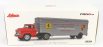 Schuco GMC Truck Car Transporter Team John Edgard Enterprises Inc. Los Angeles California Ferrari - Porsche Race Cars 1950 1:43 Červená Stříbrná