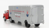 Schuco GMC Truck Team John Edgar Enterprises Inc. Maserati Car Transporter 1:43 Červená Stříbrná
