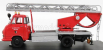 Schuco Hanomag Garant Fire Engine With Scala - Fw Drehleiter 1:43 Červená Stříbrná