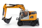 Schuco Liebherr A918 Escavatore Gommato - Tractor Excavator 1:87 Žlutá Bílá Černá