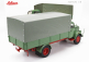 Schuco Mercedes benz L3500 Truck Telonato 1950 1:18 Modrá Šedá