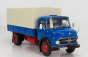 Schuco Mercedes benz L911 Truck Telonato 1966 1:18 Modrá Bílá