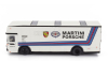 Schuco Mercedes benz O317 Truck Car Transporter Porsche Martini Racing 1968 1:64 Bílá Modrá