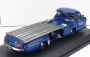 Schuco Mercedes benz Racing Car Transporter Truck Rennwagen 1955 1:43 Blue