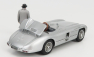 Schuco Mercedes benz Racing Car Transporter Truck Rennwagen 1955 With 300 Slr Spider 1:43 Modrá Stříbrná