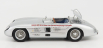 Schuco Mercedes benz Racing Car Transporter Truck Rennwagen 1955 With 300 Slr Spider 1:43 Modrá Stříbrná