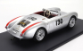 Schuco Porsche 550a Spider N 130 1954 James Dean - Little Bastard - Con Vetrina - With Showcase 1:12 Silver