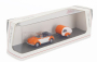 Schuco Volkswagen Beetle Cabriolet With Caravan Trailer 1960 1:87 Oranžová Bílá