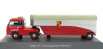 Schuco Volkswagen T1b Continental Motors Porsche Car Transporter 1962 1:64 Červená Černá Stříbrná