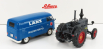 Schuco Volkswagen T1b Van Lanz Assistance + Bulldog Tractor 1956 1:32 Modrá Šedá