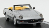Silas Alfa romeo Spider Quadrifoglio Verde Open 1986 - 3ª Serie Aereodinamica 1:43 Silver