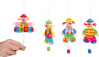 Small Foot Dřevěná dekorace hýbající se klaun na zavěšení 1 ks