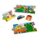 Small Foot Dřevěné puzzle panorama města
