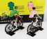 Solido Figures Set 4x Ciclista - Cyclist - Maglia Gialla - Yellow Jersey - Maglia A Pois - Pois Jersey - Maglia Verde - Green Jersey - Maglia Bianca - White Jersey - Tour De France 2022 1:18 Různé