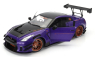 Solido Nissan Gt-r (r35) Liberty Walk Body Kit 2.0 Coupe 2022 1:18 Purple