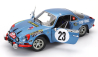 Solido Renault Alpine A110 1600s (night Version) N 23 Rally Montecarlo 1972 Jean Pierre Nicolas - Michel Vial 1:18 Blue Met