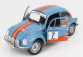 Solido Volkswagen Beetle 1303 Team Gulf N 7 Rally Colds Balls 2019 1:18 Světle Modrá Oranžová