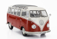 Solido Volkswagen T1 Samba Minibus 1962 1:18 Červená Bílá