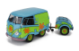 Solido Volkswagen T1 Van Kool Combi Ghosthunters Machine With Trailer 1950 1:18 Modrá Zelená