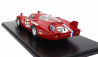 Spark-model Alfa romeo T33/2 1996cc V8 Team Vds Racing N 37 24h Le Mans 1968 T.pilette - R.slotemaker - Con Vetrina - With Showcase 1:18 Red