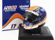 Spark-model Arai helmet Casco Helmet Kyle Larson Team Arrows Mclaren H1100 Nascar Cup Series Season 2024 1:5 Modrá Oranžová Bílá