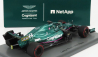 Spark-model Aston martin F1  Amr21 Mercedes M12 Eq Power+ Team Cognizant Formula One N 18 Abu Dhabi Gp 2021 Lance Stroll - 100th Gp 1:43 Zelená