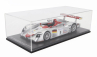 Spark-model Audi R8 3.6l Turbo V8 Team Audi Sport Joest N 8 Winner 24h Le Mans 2000 Frank Biela - Tom Kristensen - Emanuele Pirro 1:18 Silver Red