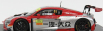 Spark-model Audi R8 Lms N 11 Macau Gt World Cup 2016 C.congfu 1:43 Červená Bílá