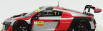 Spark-model Audi R8 Lms N 7 Macau Gt World Cup 2016 E.mortara 1:43 Červená Bílá Černá