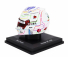 Spark-model Bell helmet Casco Helmet F1 Guanyu Zhou Team Stake Kick Sauber N 24 China Gp 2024 1:5 Bílá