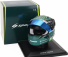 Spark-model Bell helmet F1  Casco Helmet Aston Martin Amr23 Team Aramco Cognizant N 0 F1 Test 2023 Jessica Hawkins 1:5 Zelená