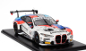 Spark-model BMW 4-series M4 Gt3 3.0l Turbo Team Wrt N 32 3rd 24h Spa 2024 Dries Vanthoor - Sheldon Van Der Linde - Charles Weerts 1:18 Bílá Modrá Červená