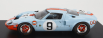 Spark-model Ford usa Gt40 4.9l V8 Team Jw Automotive Engineering Gulf N 9 Winner 24h Le Mans 1968 L.bianchi - P.rodriguez - Con Vetrina - With Showcase 1:18 Světle Modrá Oranžová