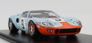 Spark-model Ford usa Gt40 4.9l V8 Team Jw Automotive Engineering Gulf N 9 Winner 24h Le Mans 1968 L.bianchi - P.rodriguez - Con Vetrina - With Showcase 1:18 Světle Modrá Oranžová