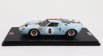 Spark-model Ford usa Gt40 Gulf N 6 2nd 6h Watkins Glen 1968 P.hawkins - D.hobbs 1:43 Světle Modrá Oranžová