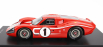 Spark-model Ford usa Gt40 Mkiv 7.0l V8 Team Shelby American Inc. N 1 Winner 24h Le Mans 1967 A.j.foyt - D.gurney - Con Vetrina - With Showcase - Special Box 1:18 Červená Bílá