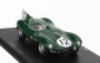 Spark-model Jaguar D-type 3.4l S6 Spider Team Jaguar Cars Ltd N 12 24h Le Mans 1954 Stirling Moss - Peter Walker 1:43 Zelená