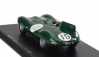 Spark-model Jaguar D-type 3.4l S6 Spider Team Jaguar Cars Ltd N 15 24h Le Mans 1954 Peter Whitehead - Ken Wharton 1:43 Zelená