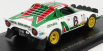 Spark-model Lancia Stratos Hf Team Alitalia (night Version) N 6 2nd Rally Montecarlo 1976 Bjorn Waldegaard - Hans Thorszelius 1:43 Bílá Zelená Červená