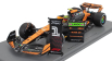 Spark-model Mclaren F1  Mcl38 Team Mclaren N 4 Winner Miami Gp 2024 First F1 Victory Lando Norris 1:18 Oranžová Černá