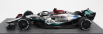 Spark-model Mercedes gp F1 W13e Team Mercedes-amg Petronas F1 N 63 4th Belgium Gp 2022 George Russel - Con Vetrina - With Showcase 1:18 Stříbrná Zelená