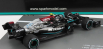 Spark-model Mercedes gp Set F1  2x W12 Mercedes M12 Eq Power+ Team Amg Petronas Motorsport Formula One N 44  + N 77 Abu Dhabi Gp 2021 Lewis Hamilton - Valtteri Bottas - 8 Times World Champion Constructeur 1:43 Černá Zelená