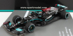 Spark-model Mercedes gp Set F1  2x W12 Mercedes M12 Eq Power+ Team Amg Petronas Motorsport Formula One N 44  + N 77 Abu Dhabi Gp 2021 Lewis Hamilton - Valtteri Bottas - 8 Times World Champion Constructeur 1:43 Černá Zelená