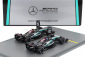 Spark-model Mercedes gp Set F1  2x W15 Eq Performance Team Amg Petronas Motorsport N 44 2nd Las Vegas Gp 2024 Lewis Hamilton + N 63 Winner Las Vegas Usa 2024 George Russell 1:64 Černá Stříbrná Zelená