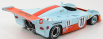 Spark-model Mirage Gr8 3.0l V8 Team Gulf Research Racing N 11 Winner 24h Le Mans 1975 Jacky Ickx - Derek Bell 1:18 Světle Modrá Oranžová